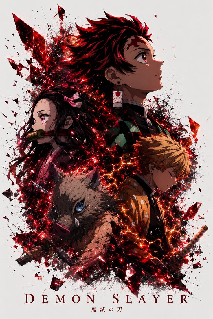 Demon Slayer — Paper Poster