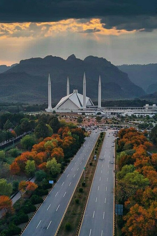 Islamabad Map Design — Paper Poster
