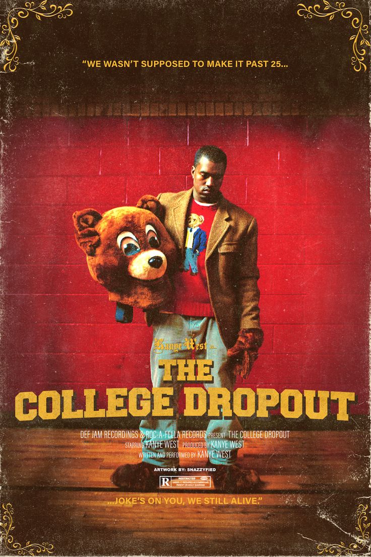 Kanye West The College Dropout — Paper Poster