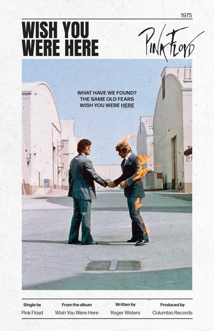 Pink Floyd Wish You Were Here — Paper Poster