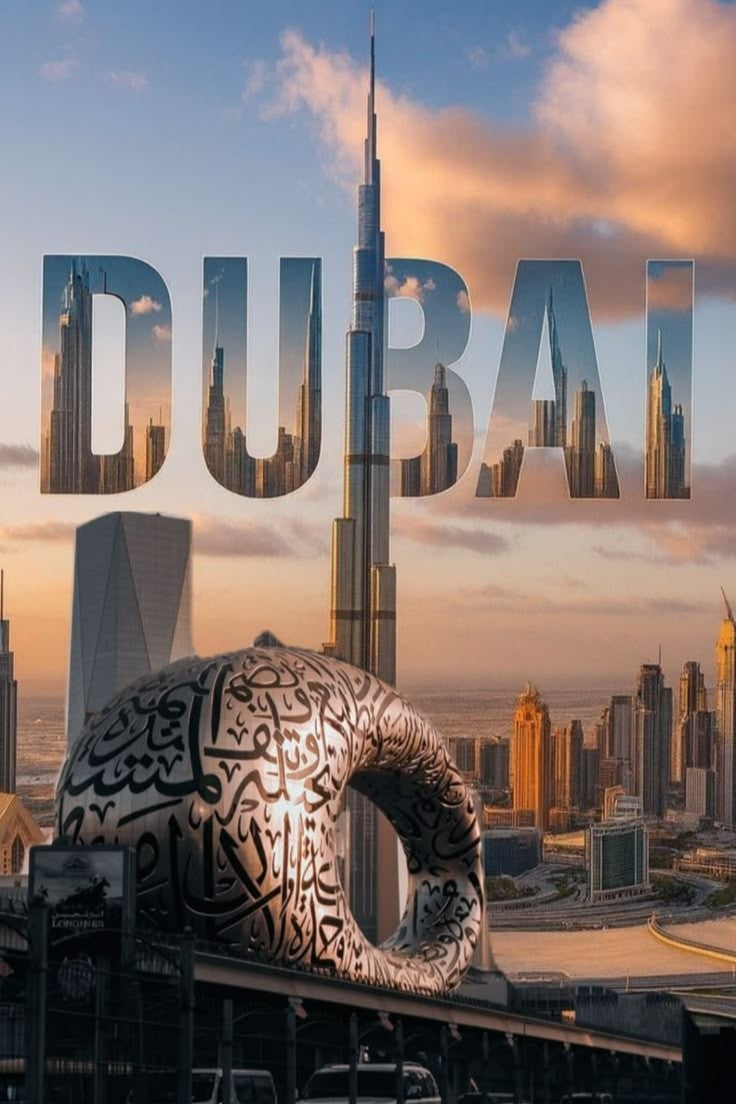 Dubai Map Design — Paper Poster