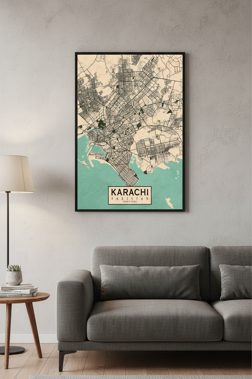 Karachi Map Design